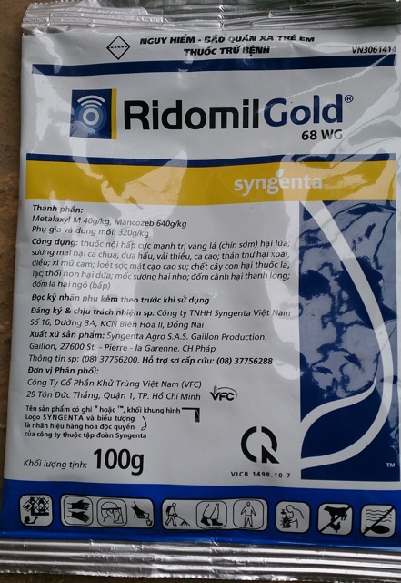 Thuốc trị nấm bệnh cây Ridomil Gold 68WP