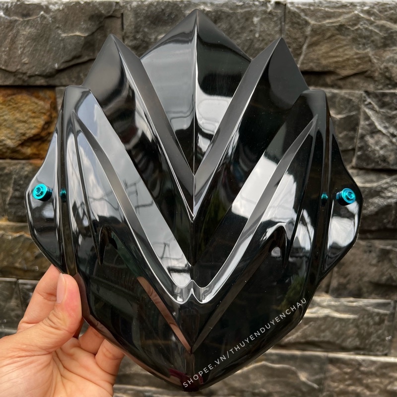 Mão Chắn Gió Ex155 Exciter 155 Đen Bóng Khói