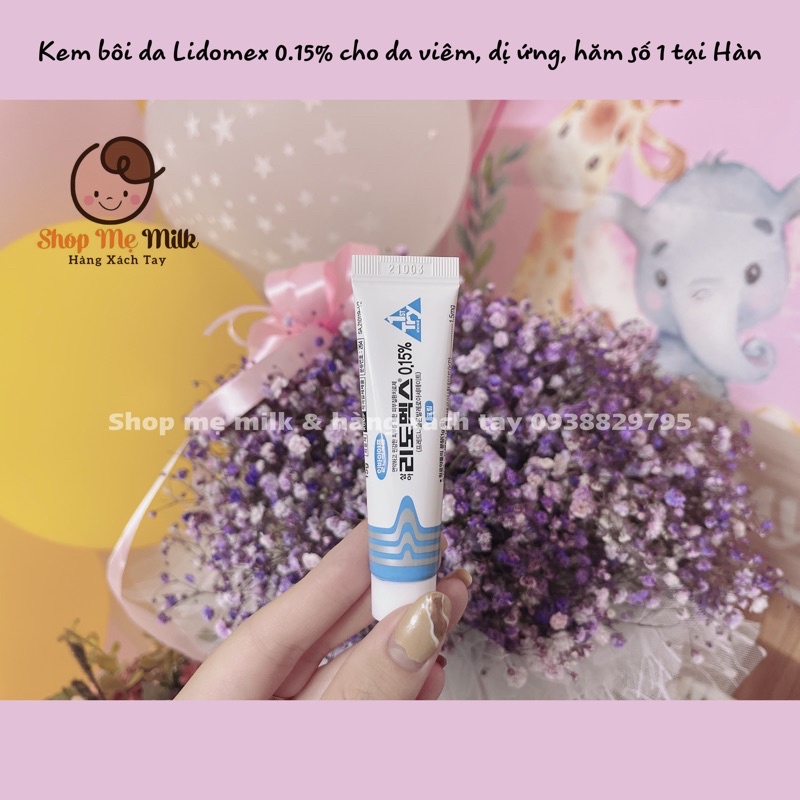 Kem Lidomex bôi da cho bé chàm, viêm da cơ địa của Hàn Quốc