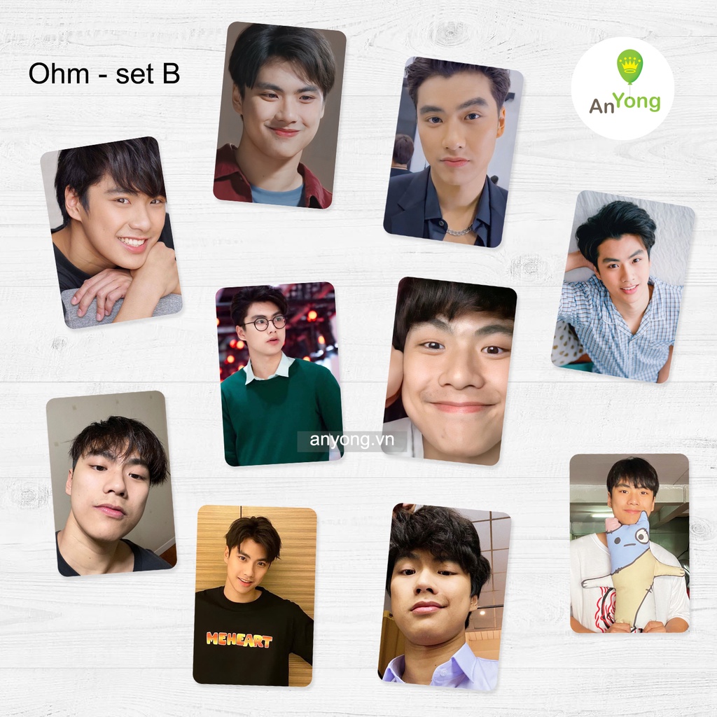 Set 10 tấm card hình OhmNanon bo góc tặng sleeve