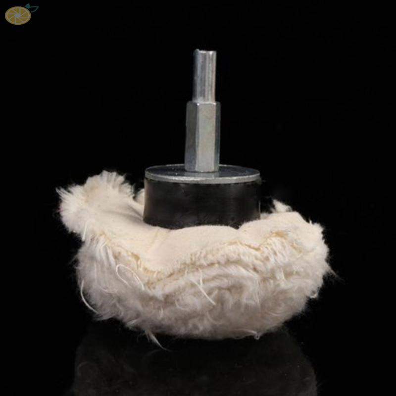 Set bông cotton trắng bằng thép không gỉ cho máy đánh bóng bánh xe hơi