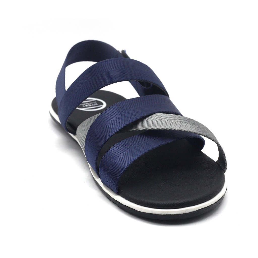 Giày sandal 3 quai ngang nam A704 thời trang Evest