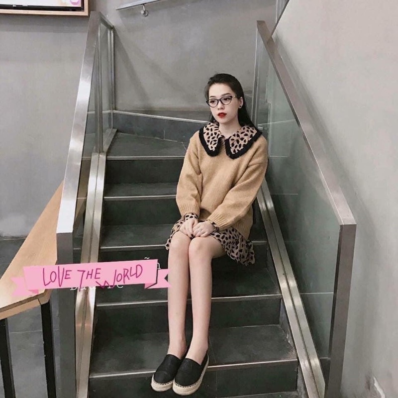 GIÀY SLIPON DA VIỀN CHỈ