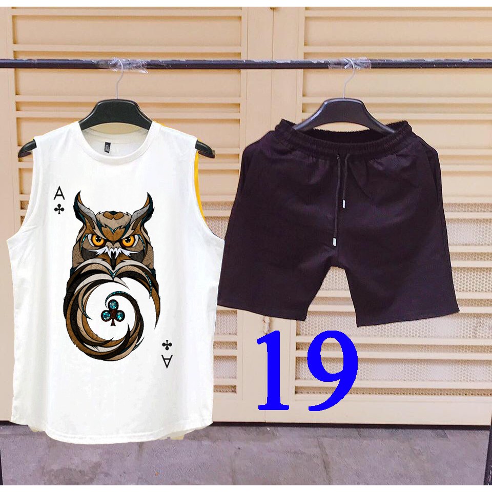 Áo thun ba lỗ tank top, áo thể thao nam tập gym