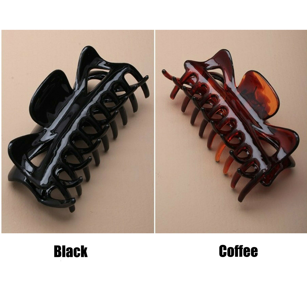 KAREN 2 Colors Hairdressing Hair Clips Hair Jaw Grip Hair Claws Women Fashion Butterfly Styling Tools Hairpins Hair Clamps black/coffee