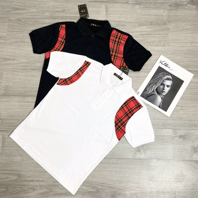 Áo thun nam cổ trụ polo tay ngắn from body phối siêu đẹp