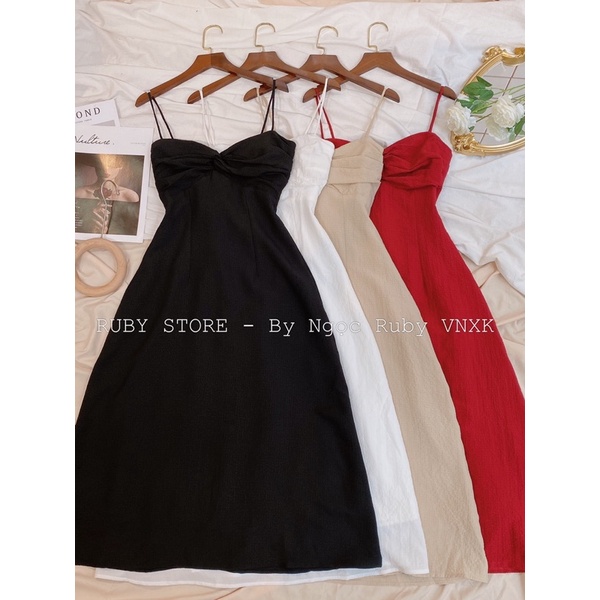 [HÌNH THẬT] Đầm xoắn ngực 3M thanh lịch | BigBuy360 - bigbuy360.vn