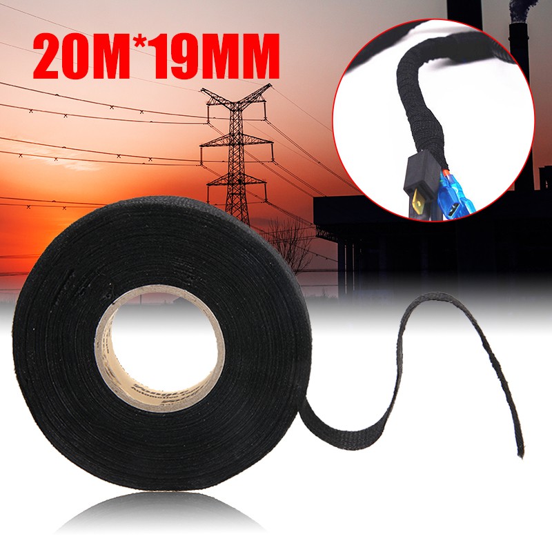 Cuộn Băng Keo Vải Quấn Dây Điện 20mx19mm
