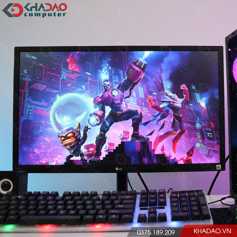 Máy tính chơi game + Màn hình 22" Full HD LOL, CSGO, PUBG Mb, Đột Kích, Fifa 4 | BH 3 tháng, tặng phím, chuột, pad, loa | BigBuy360 - bigbuy360.vn