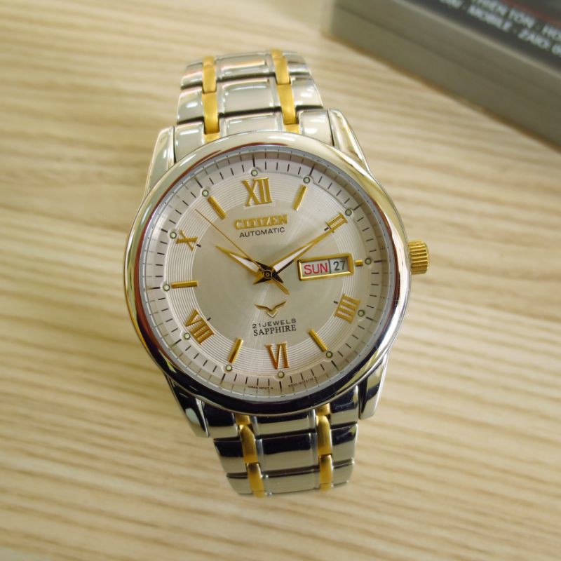 Đồng hồ cơ nam CITIZEN nhật bãi chính hãng máy cơ tự động tích cót khi đeo