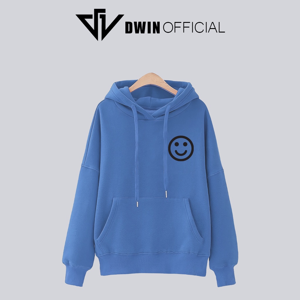 Áo hoodie mặt cười nỉ unisex DWIN basic nam nữ form rộng oversize local brand SP00049