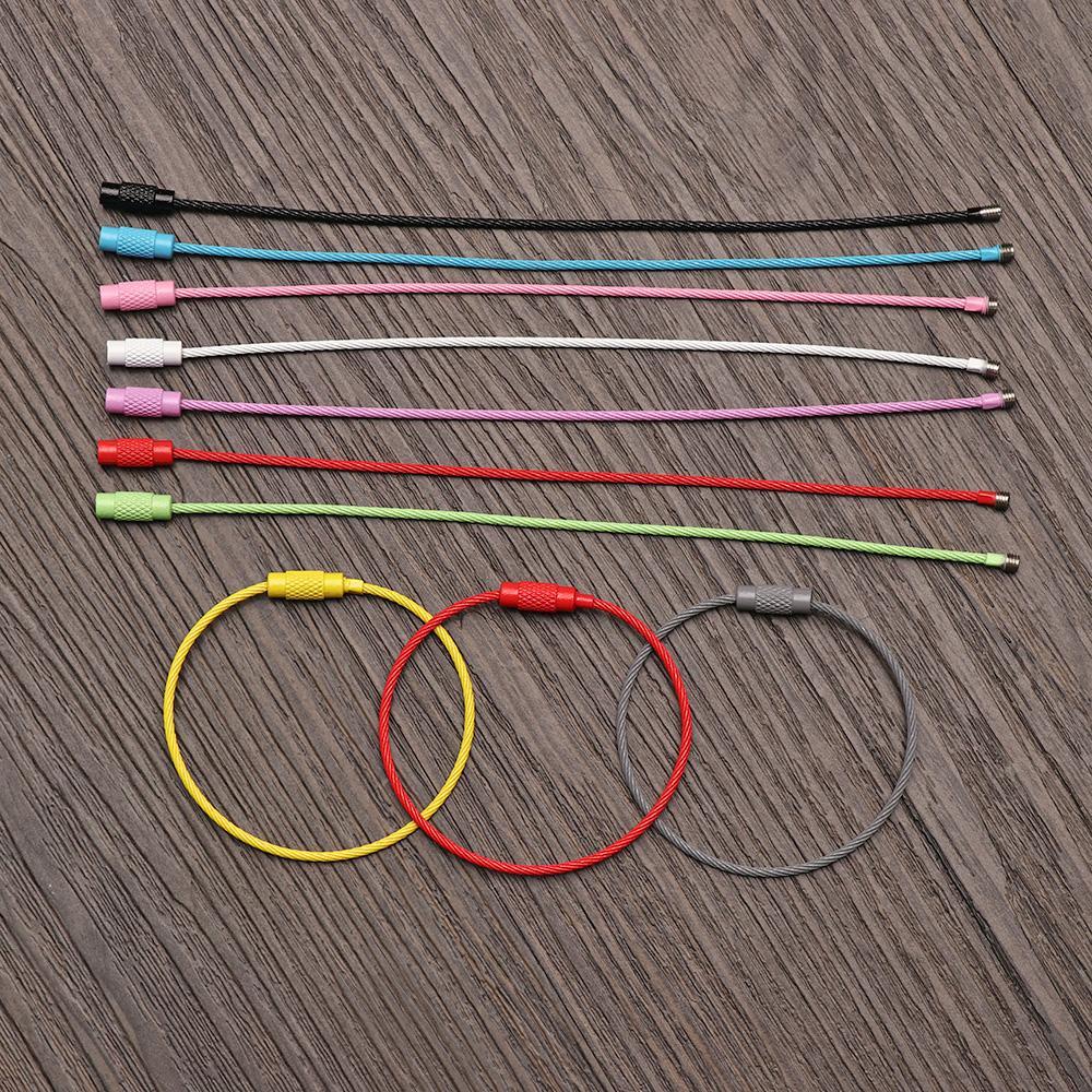 Set 10 Thẻ Tên Hành Lý Bằng Thép Không Gỉ 1.5 * 150mm Tiện Dụng