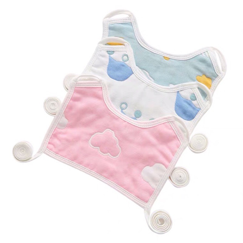 Bonstore yếm dãi chống giằng cho bé sơ sinh cotton