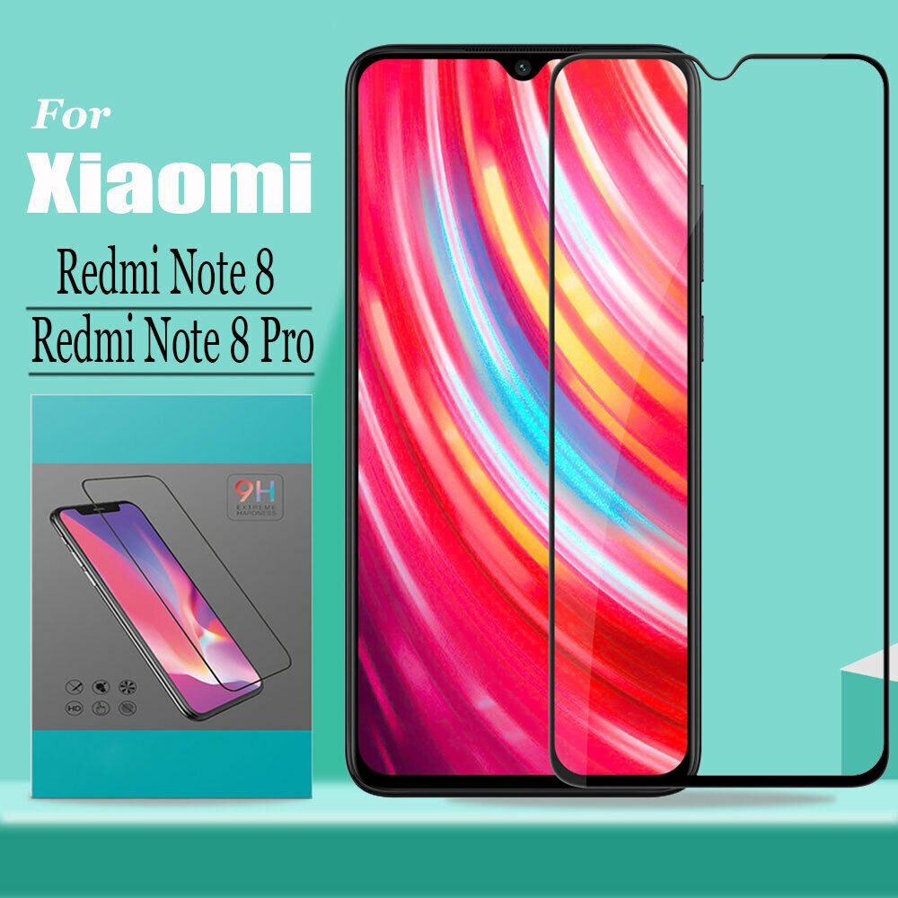 Kính cường lực dán bảo vệ full mặt trước màn hình độ cứng 9H cho Xiaomi Redmi Note 8 8 Pro