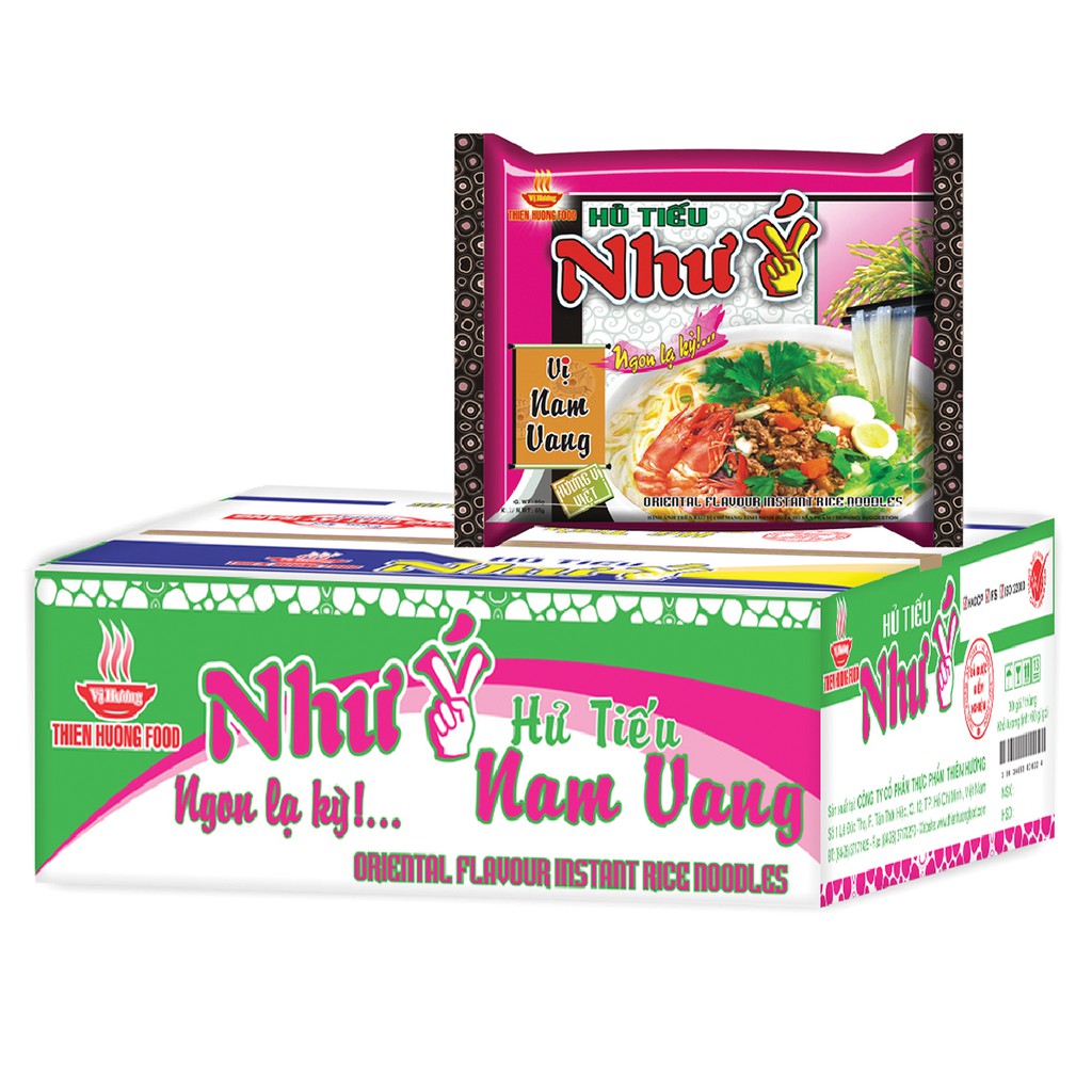 Thùng 30 Gói Hủ Tiếu Nam Vang Như Ý 60g/gói