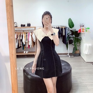 Váy xoè cổ tacta - kèm hình thật