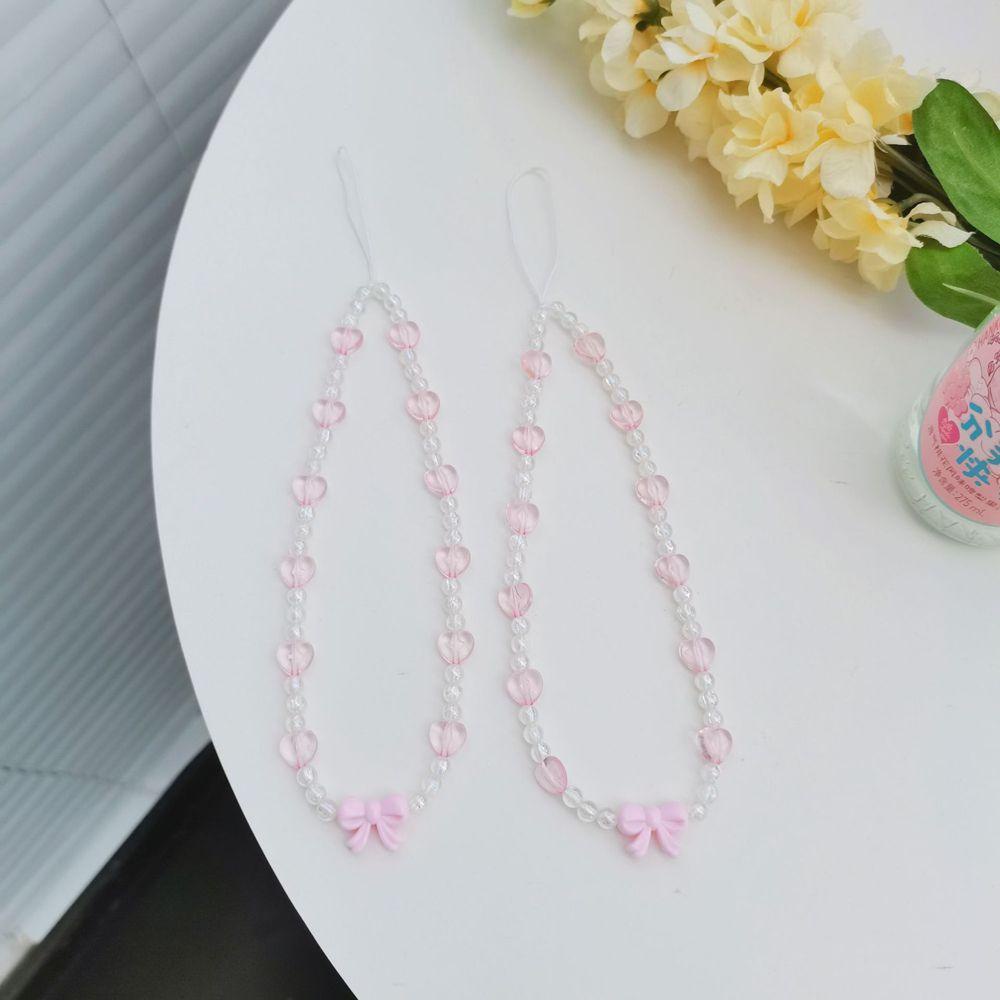 Dây Đeo Điện Thoại Xỏ Hạt Resin Nhiều Màu Sắc Chống Thất Lạc