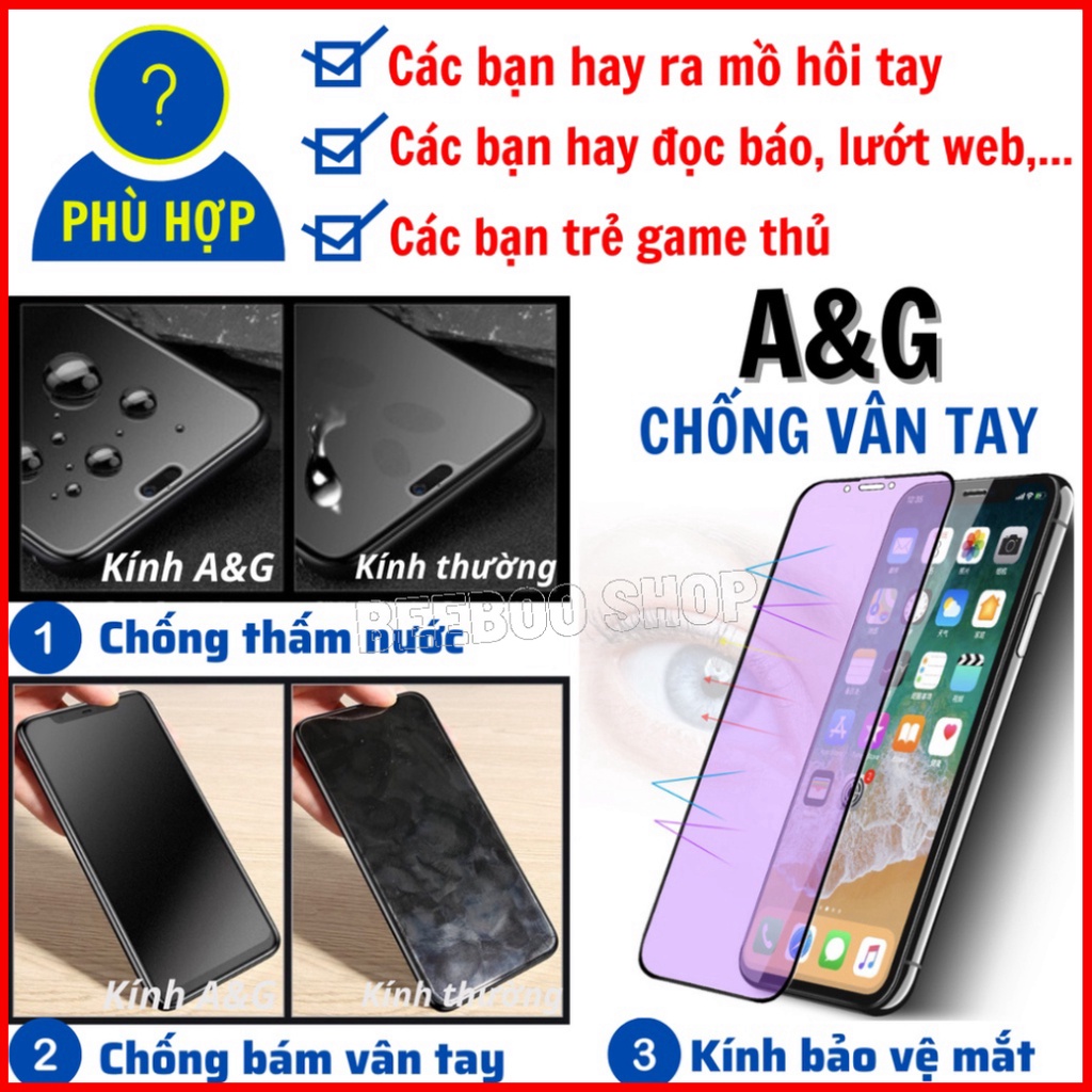 [AG NHÁM CAO CẤP] Kính Cường Lực Vivo Y21/ Y21S / Y15a / Y15s - Dán Full màn hình - Nhám Cao cấp - Chống vân tay