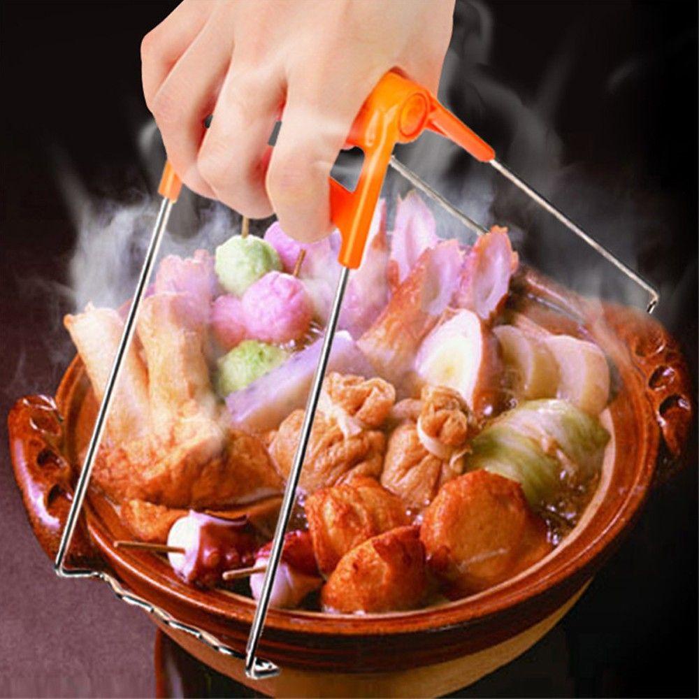 Dụng Cụ Kẹp Chén Dĩa Bằng Thép Không Gỉ Chống Bỏng Đa Năng Thông Dụng