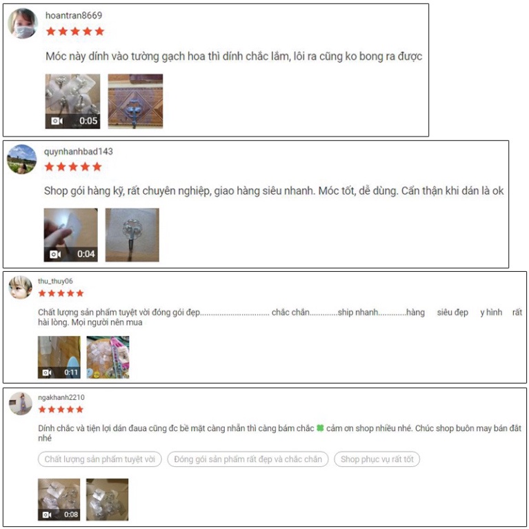 Combo 20 Móc Dán Tường Treo Đồ Trong Suốt