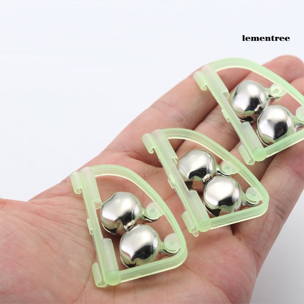 Set 5 Chuông Cảnh Báo Dạ Quang 2 Chuông Gắn Cần Câu Cá Tiện Dụng