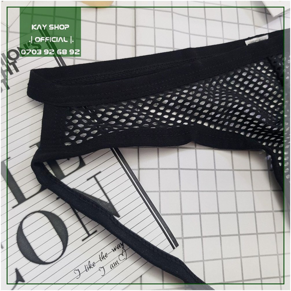 [ĐỘC LẠ HOT] Quần lót jockstrap lưới sexy xuyên thấu MEJELON khoe mông cực hot - Quần sịp nam gợi cảm đa tình phái mạnh