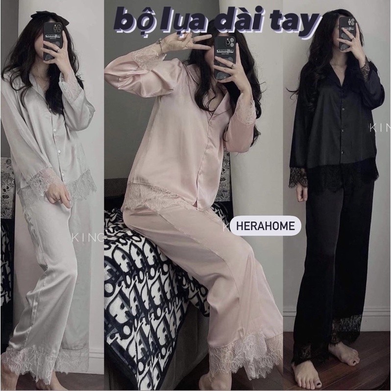 BỘ LỤA NGỦ DÀI TAY🍁