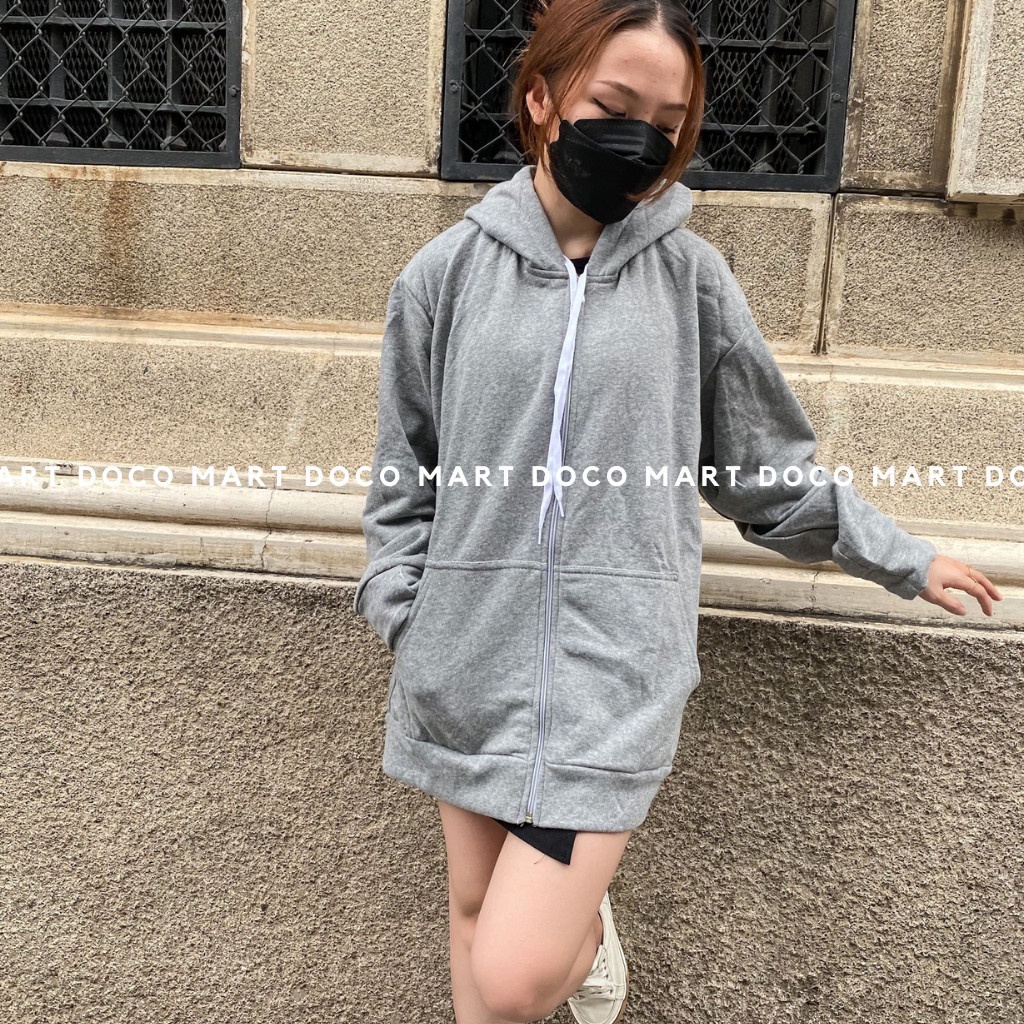 Áo Khoác Hoodies Zip Trơn Basic DOCOMART Nam Nữ Ulzzang Unisex Chất Liệu Nỉ Bông