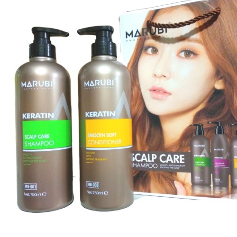 cặp dầu gội MARuBI KERATIN (hàng chính hãng 750ml)