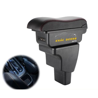 HỘP TỲ TAY XE HYUNDAI i10 2 NGĂN 7 CỔNG SẠC USB TIỆN LỢI