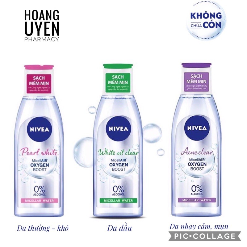 Nước tẩy trang không cồn Nivea 200ml