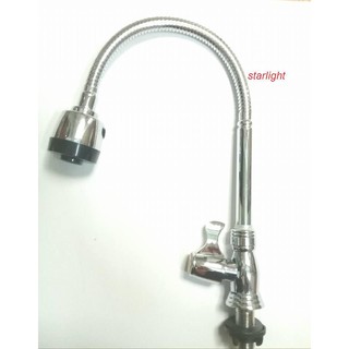 vòi rửa chén lạnh cắm chậu cần lò xo tay gạt - thiết bị nhà bếp -new