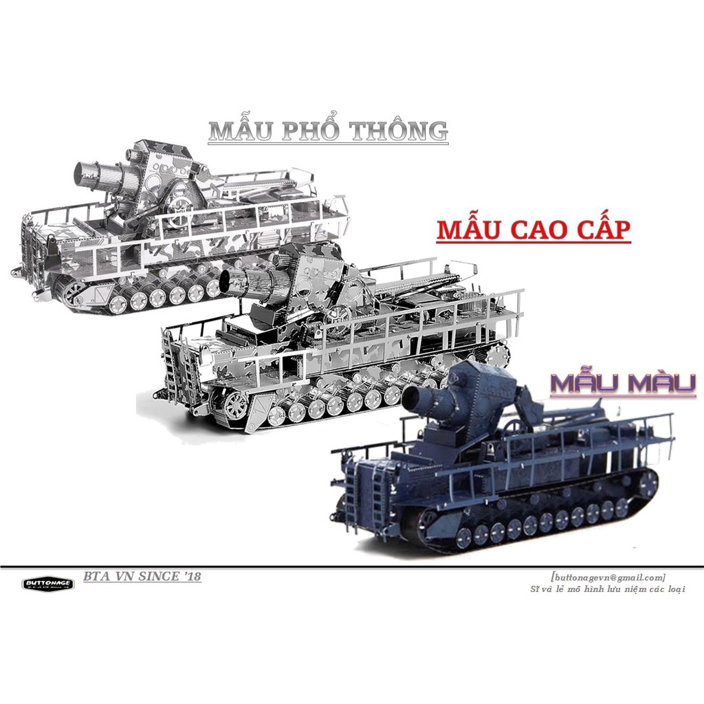 Mô Hình Lắp Ráp 3d Trọng Phao Tự Hành Karl-Gerat 040 - Đức