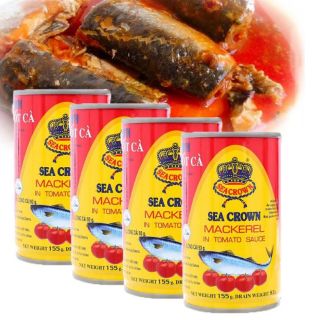 Combo 10 Hộp Cá Nục Sốt Cà Sea Crown (155g)