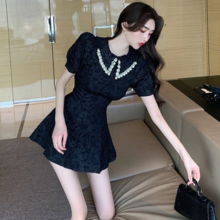 Đầm dáng xòe nữ midi tay ngắn Emilyshop