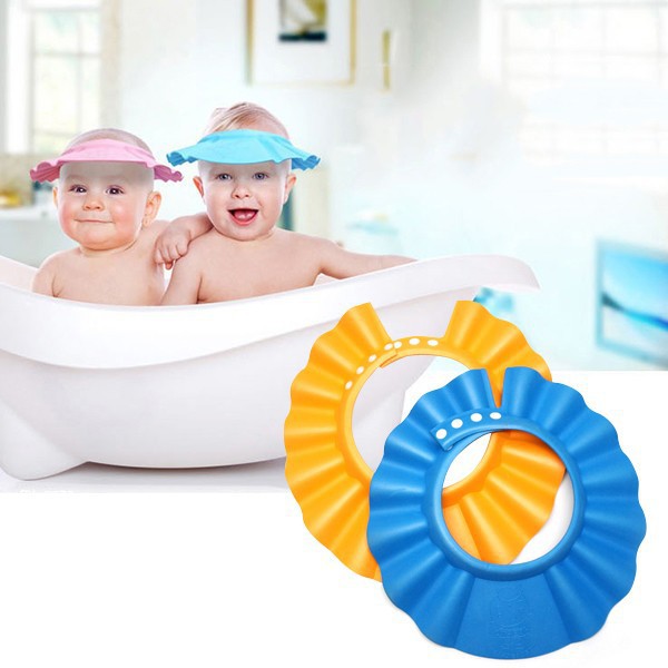 bộ phao bơi nâng cổ và nón chắn nước an toàn cho bé