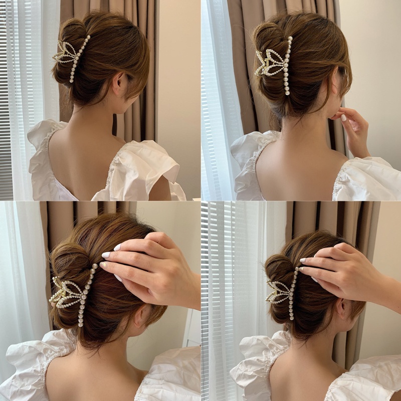 Kẹp Tóc Càng Cua Lớn Bằng Kim Loại Chống Trượt Tạo Kiểu Tóc
