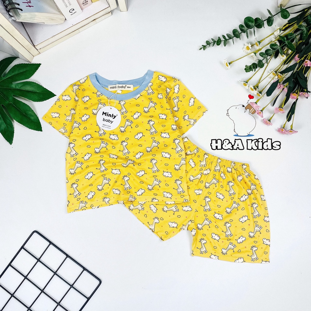 [Bé 20-33kg] Bộ ngắn tay thun lạnh in toàn thân SIZE ĐẠI MINKY MOM cho bé trai bé gái từ 20-33kg