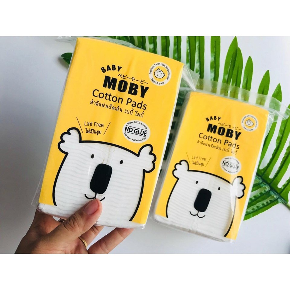Bông Miếng Baby Moby Cỡ Nhỏ (100 miếng/gói)