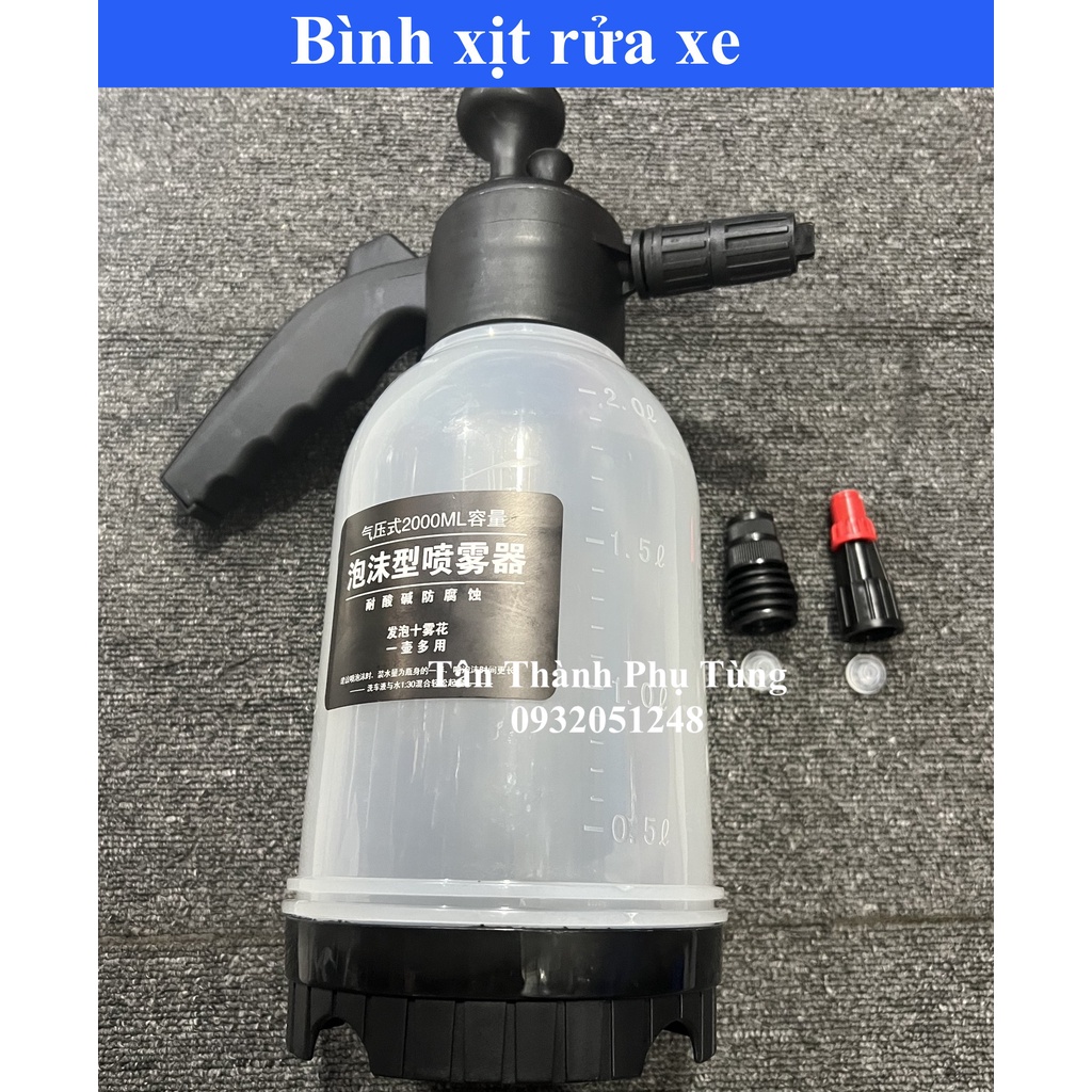 Bình xịt rửa xe máy