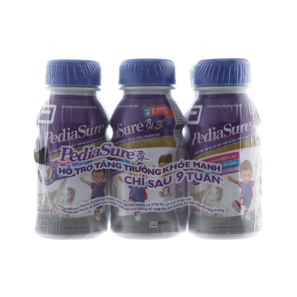 Sữa bột pha sẵn PediaSure BA 237ml (6 chai)