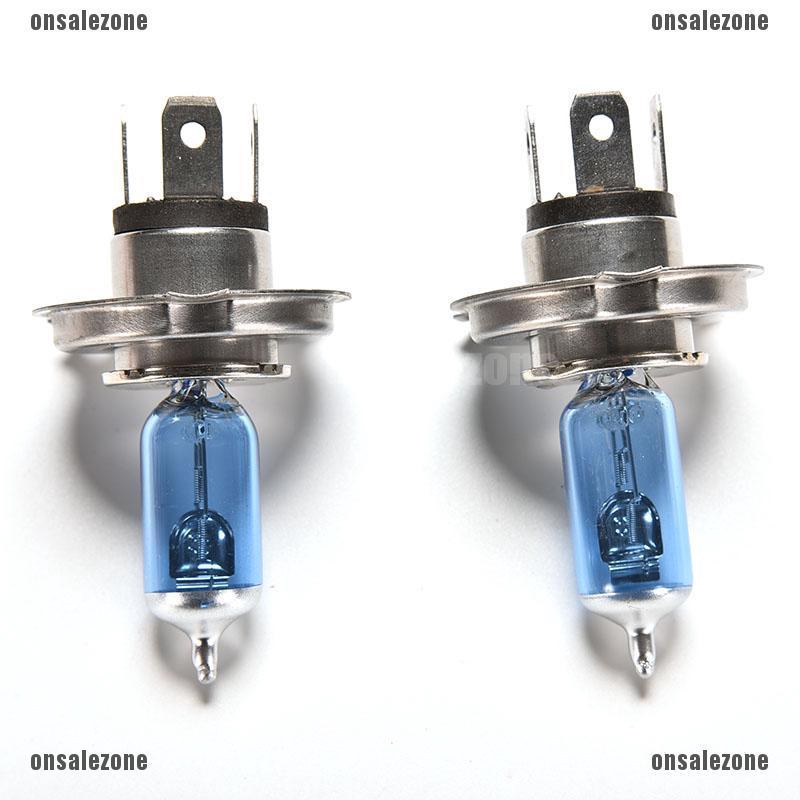 Bộ 2 Bóng Đèn Halogen H4 HID Xenon 12V 60 / 55W Ánh Sáng Trắng Chuyên Dụng Cho Xe Hơi