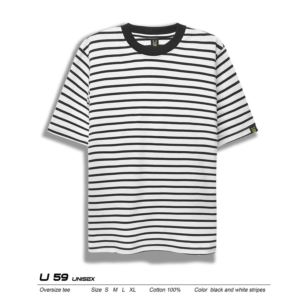 ÁO THUN SỌC FROM RỘNG  UNISEX, COTTON 100% DẦY