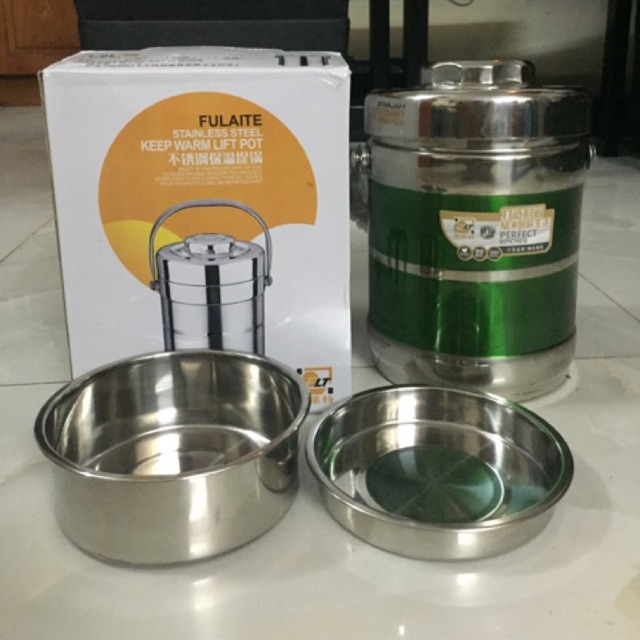 Cặp lồng giữ nhiệt inox 3 ngăn 2L
