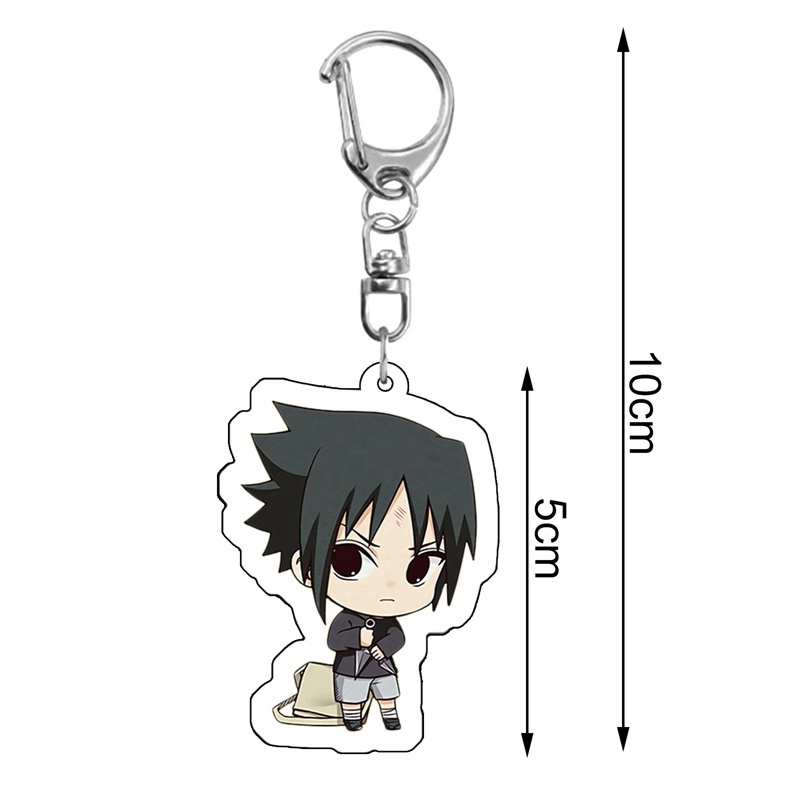 Móc khóa bằng nhựa acrylic họa tiết hoạt hình Naruto thiết kế dễ thương