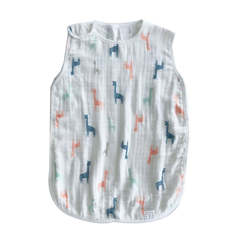 Túi Ngủ Không Tay 4 Lớp Chất Liệu Cotton Tre Cho Bé