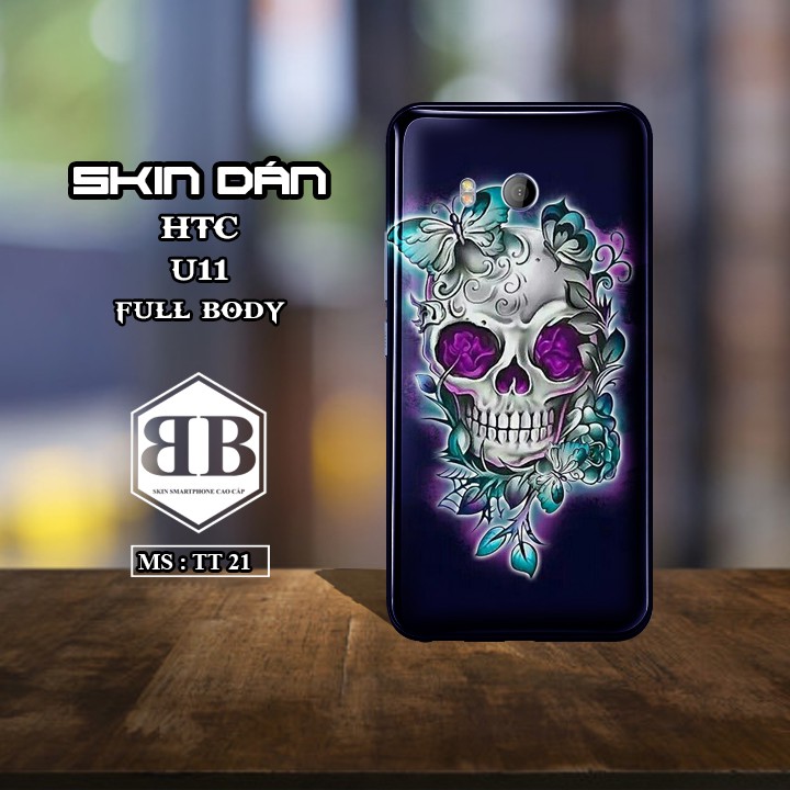 Bộ Skin Dán Cho HTC U11 Full Lưng Viền, Dùng thay ốp lưng cực chuẩn đẹp mê li