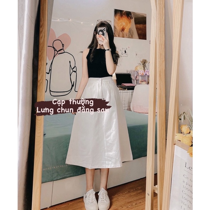 Chân váy thô dài hàng Quảng Châu