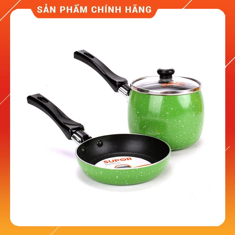 BỘ NỒI CHẢO BOBO MINI T0305 chống dính Teflon, chống dính tốt, dễ dàng vệ sinh.