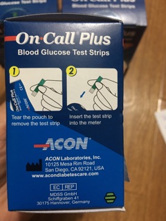 Que thử tiểu đường On Call Plus